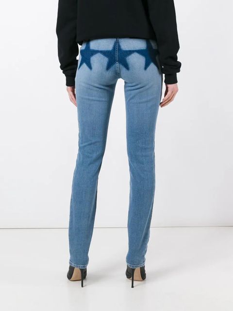 Givenchy star print slim fit jeans - Blue