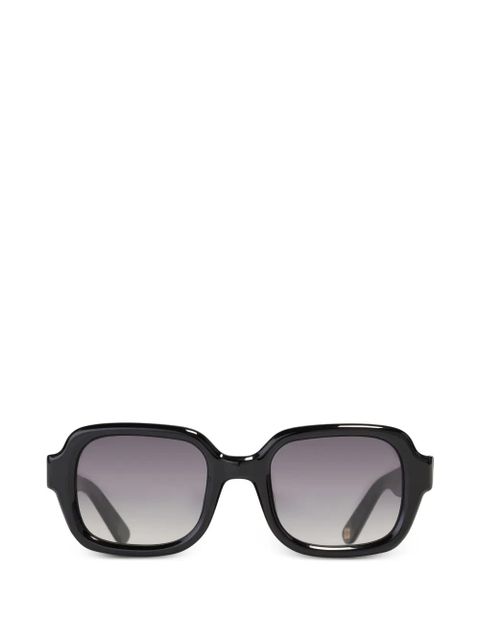 GANNI x Ace & Tate Twiggy rectangle-frame sunglasses - Black - zdjęcie produktu nr 1