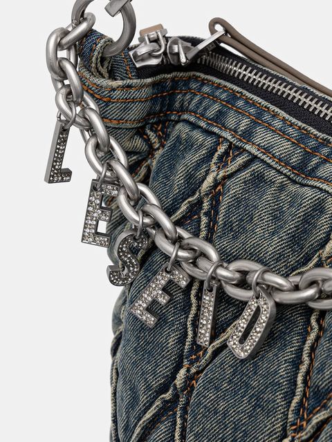 Diesel torebka jeansowa CHARM-D CHARM-D kolor niebieski X10363.P5570 - zdjęcie produktu nr 2