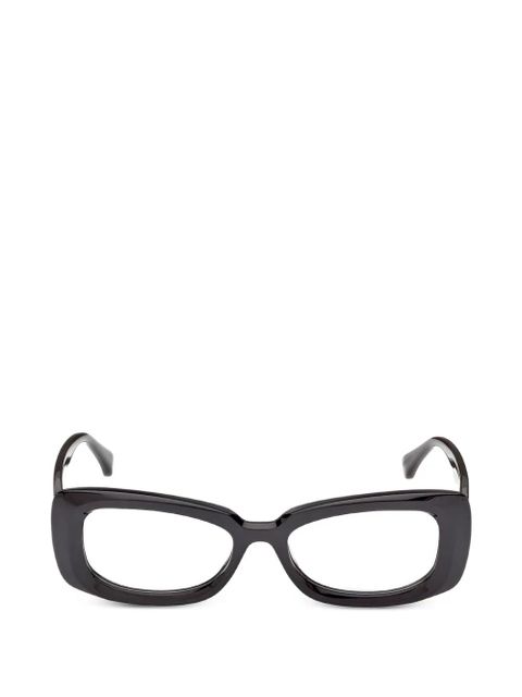 Max Mara Eyewear rectangle-frame glasses - Black - zdjęcie produktu nr 1