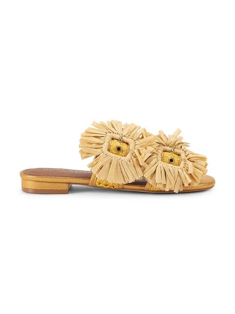 Kurt Geiger London klapki damskie Raffia Buckle Flat Sdl - zdjęcie produktu nr 2