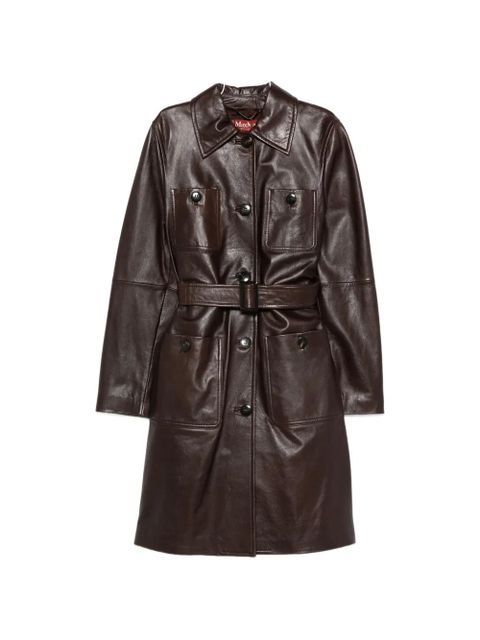 Max Mara Mstamaca button belted jacket - Brown - zdjęcie produktu nr 1
