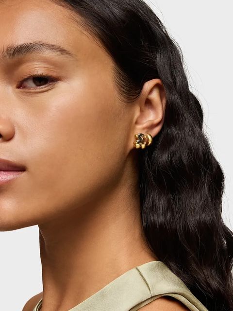 Tous kolczyki ze srebra pokrytego złotem Bold Bear Lab 1004255000