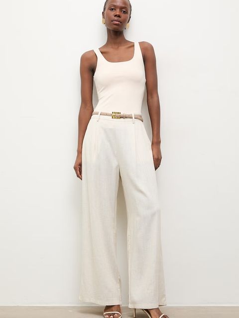 Answear.LAB spodnie damskie z lnem - zdjęcie produktu nr 1