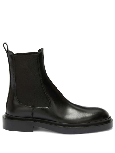 Jil Sander 30mm leather ankle boots - Black - zdjęcie produktu nr 1