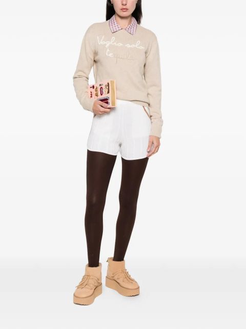 MC2 Saint Barth Azure cable-knit shorts - Neutrals - zdjęcie produktu nr 2