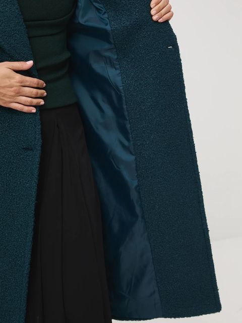 Medicine płaszcz damski kolor turkusowy