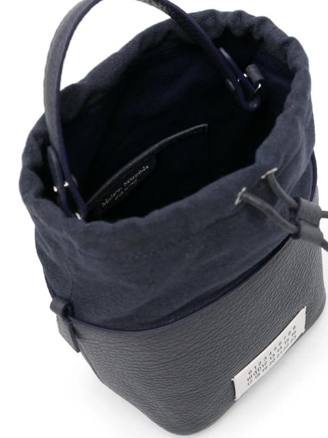 Maison Margiela 5AC logo-patch bucket bag - Blue