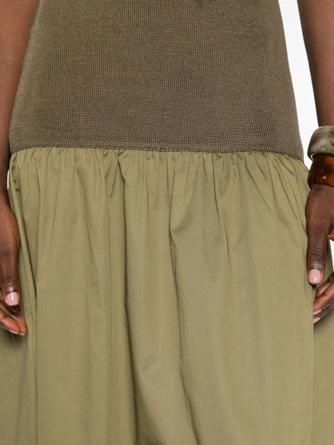 The Frankie Shop Iliya drop-waist maxi dress - Green