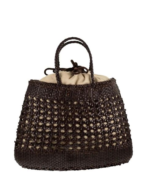 DRAGON DIFFUSION Santa Cano braided tote bag - Brown - zdjęcie produktu nr 2
