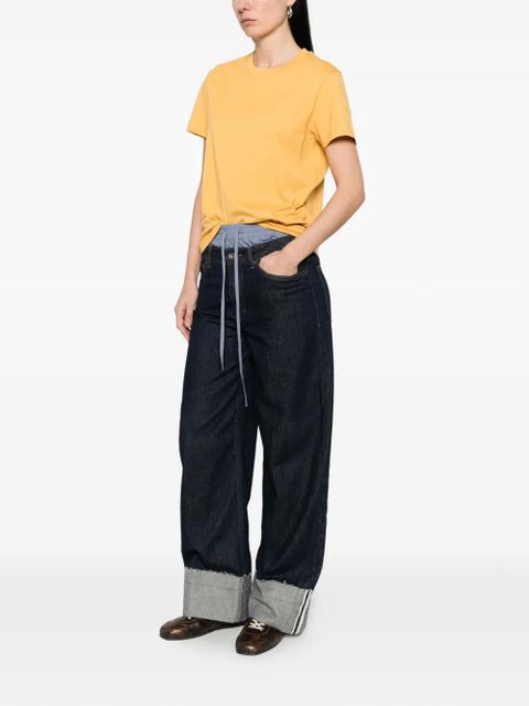 Moncler crew-neck T-shirt - Yellow - zdjęcie produktu nr 2