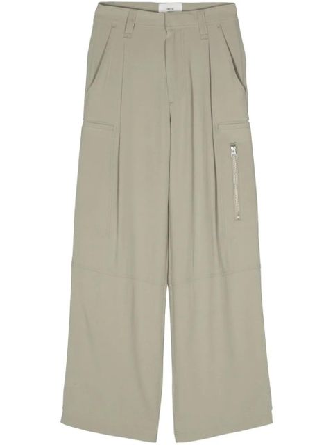 AMI Paris straight-leg cargo pants - Green - zdjęcie produktu nr 1