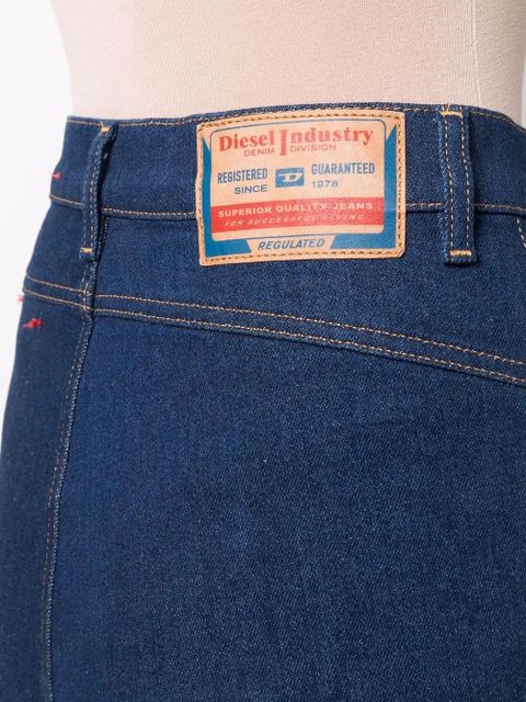 Diesel high waisted mini denim shorts - Blue