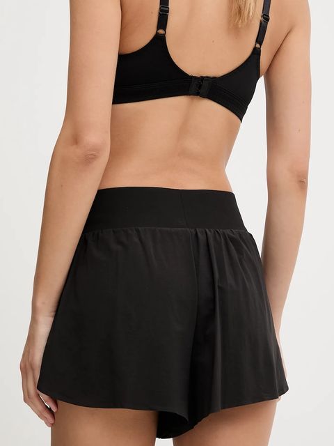 Calvin Klein Performance szorty treningowe damskie kolor czarny gładkie high waist LVGWF5S801