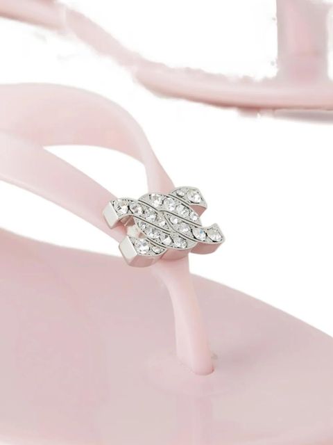 Casadei embellished flip-flops - Pink