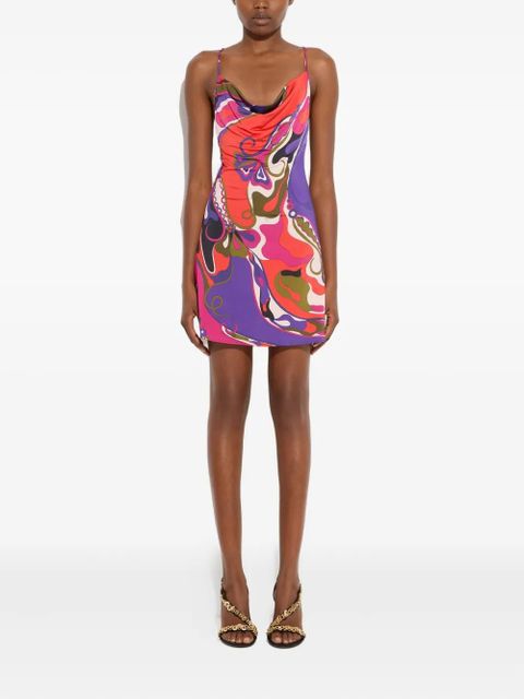 PUCCI orchidee print short jersey dress - Purple - zdjęcie produktu nr 2