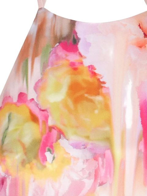 Blumarine floral-print mini dress - Pink