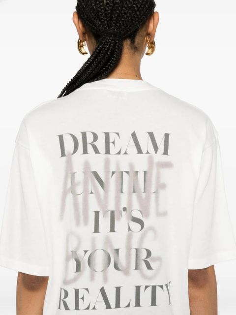 ANINE BING logo-print cotton T-shirt - White