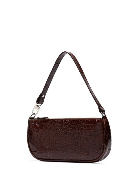 BY FAR crocodile-embossed shoulder bag - Brown