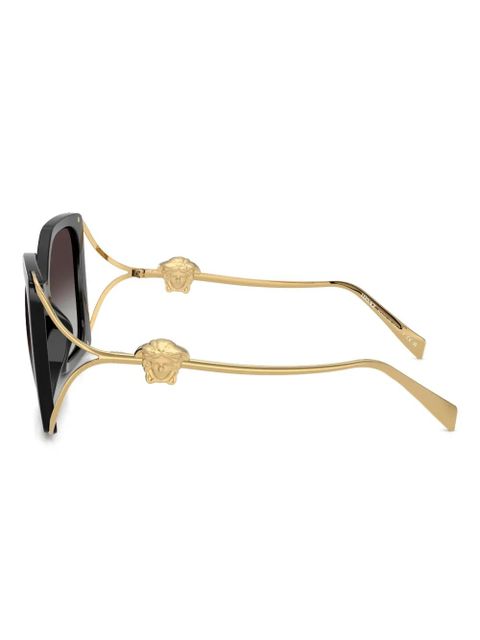 Versace Eyewear square-frame medusa sunglasses - Black