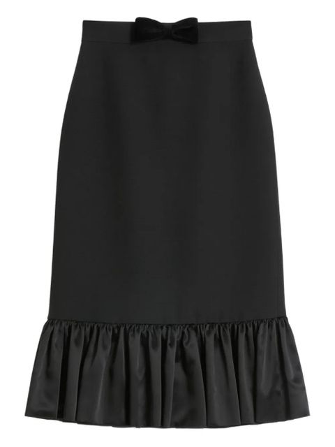 Valentino Garavani Crepe Couture midi skirt - Black - zdjęcie produktu nr 1