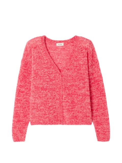 American Vintage Nuggy V-neck long-sleeve wool cardigan - Pink - zdjęcie produktu nr 1