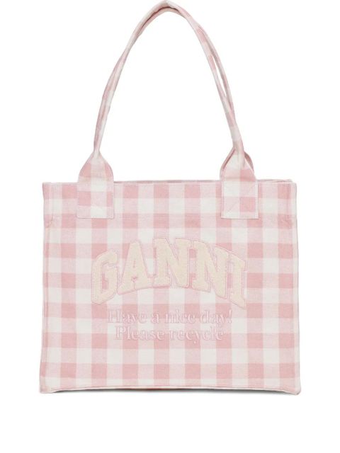 GANNI printed shoulder bag - Pink - zdjęcie produktu nr 1