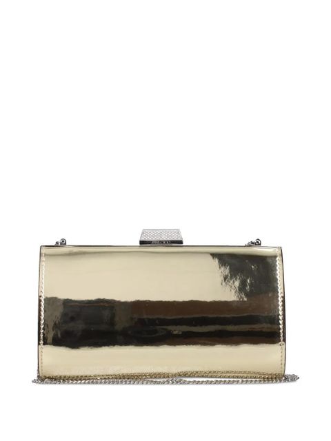 Jimmy Choo leather crystal-embellished clutch bag - Gold - zdjęcie produktu nr 2