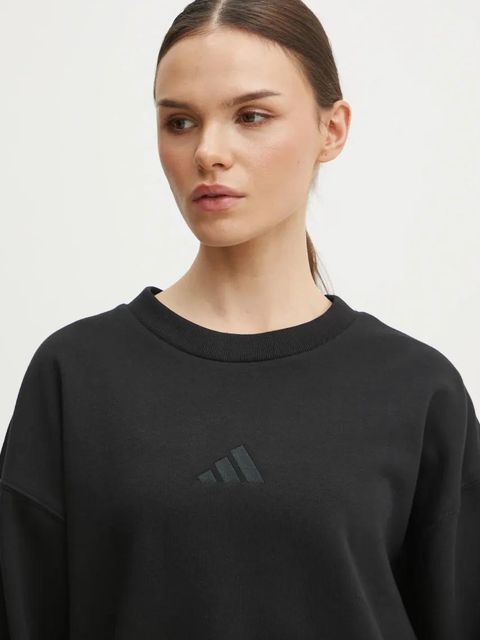 adidas bluza ALL SZN damska kolor czarny gładka IX3812