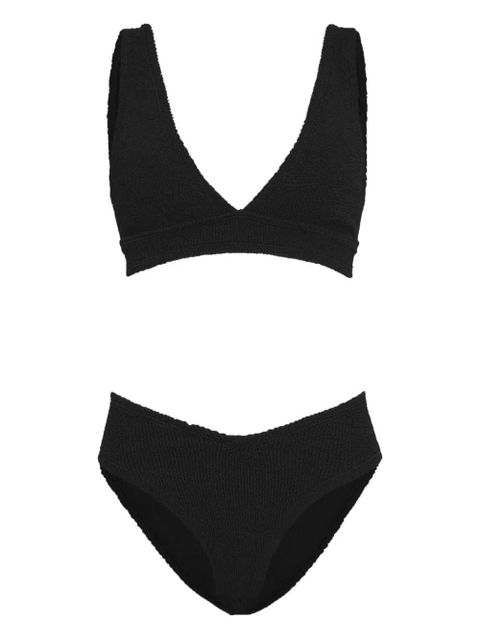 Hunza G Angel textured-finish bikini set - Black - zdjęcie produktu nr 1