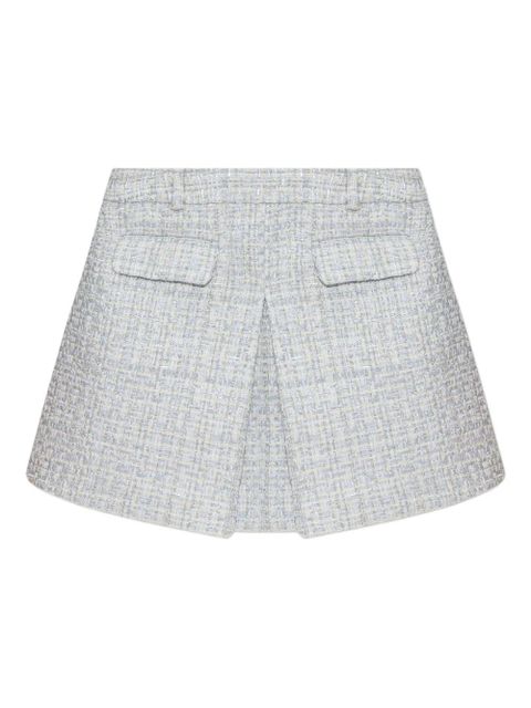 Self-Portrait tweed mini skirt - Blue - zdjęcie produktu nr 1