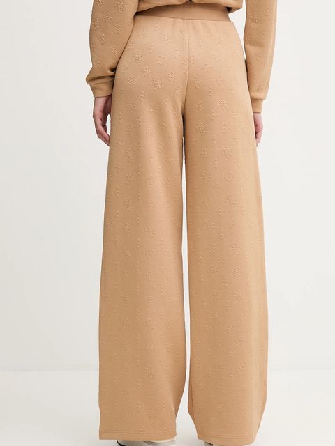 Guess spodnie dresowe PEONY damskie kolor zielony gładkie V5YB19 KBSL2 - zdjęcie produktu nr 2