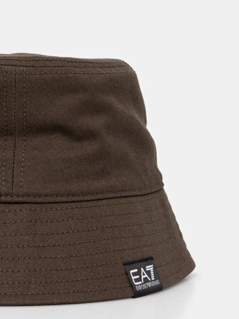 EA7 Emporio Armani kapelusz bawełniany kolor brązowy bawełniany AF11989.7X000048