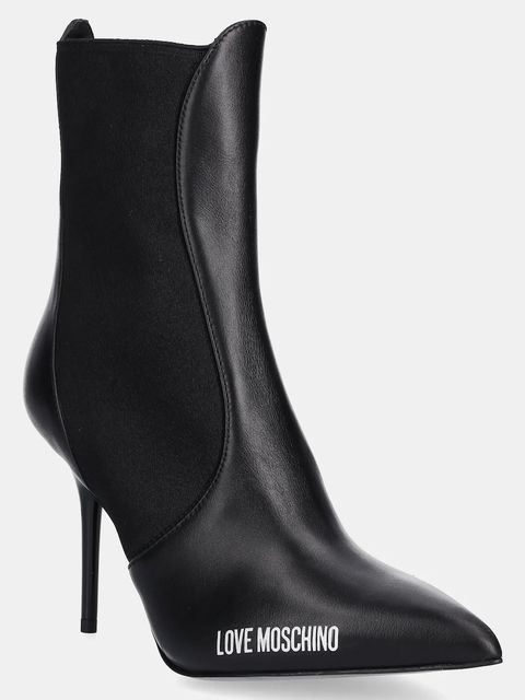 Love Moschino botki damskie kolor czarny na szpilce JA21059G1NIA0000 - zdjęcie produktu nr 1
