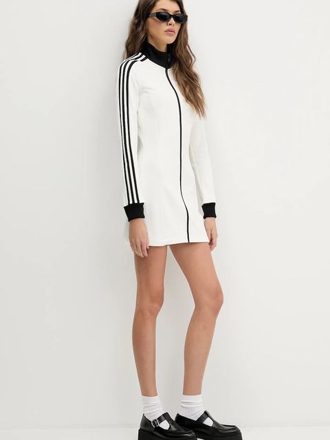 adidas Originals sukienka kolor beżowy mini dopasowana KD3771 - zdjęcie produktu nr 2