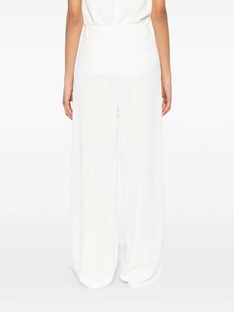 Eleh pleated wide-leg trousers - White