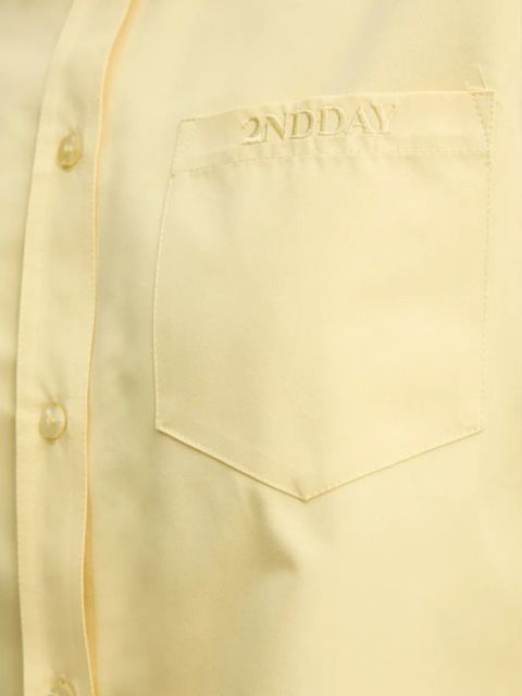 2NDDAY koszula Clarin damska kolor żółty relaxed z kołnierzykiem klasycznym 2252130229