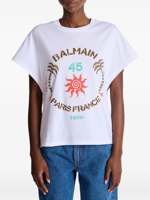 Balmain printed T-shirt - White