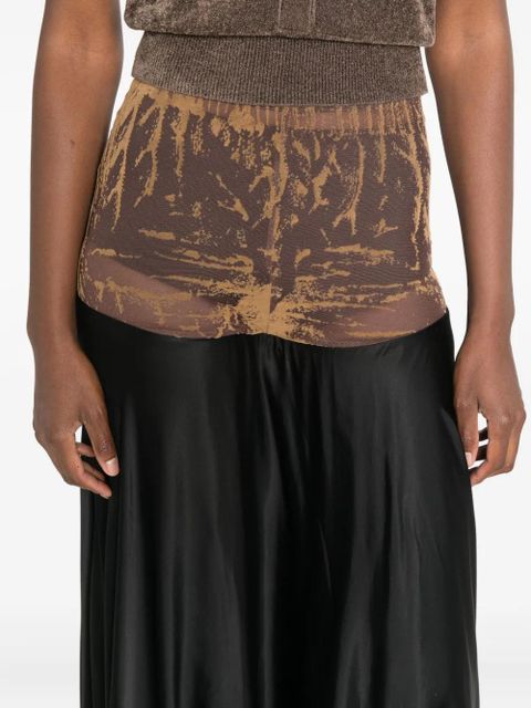 Diesel O-Garcia flared maxi skirt - Black