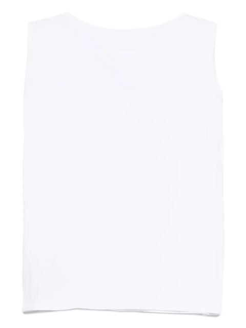 MM6 Maison Margiela sleeveless cotton top - White - zdjęcie produktu nr 2