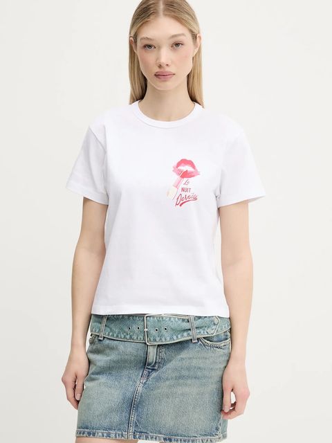 HUGO t-shirt bawełniany damski kolor biały 50544897 - zdjęcie produktu nr 1