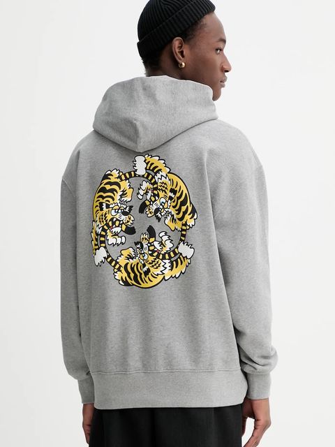 Kenzo bluza bawełniana x Verdy kolor szary z aplikacją FF58SW2404MF.94