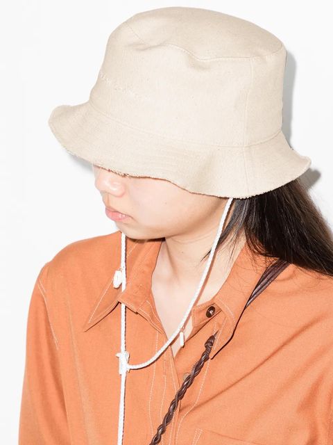 Ruslan Baginskiy wide-brim bucket hat - Neutrals - zdjęcie produktu nr 2