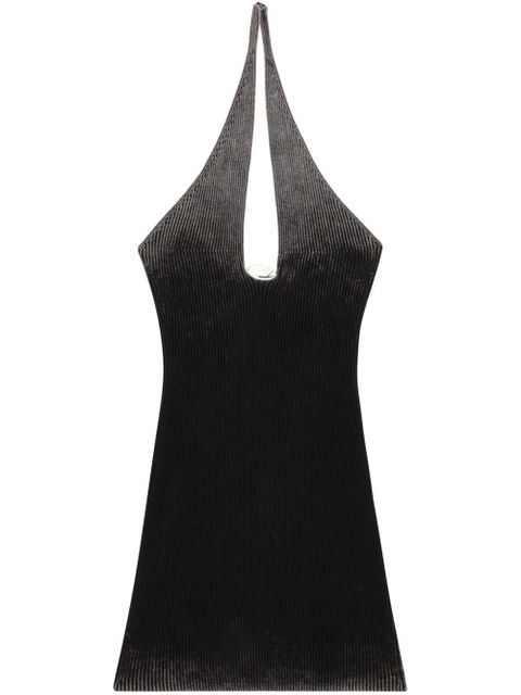 Diesel M-Larisa Oval D-plaque mini dress - Black - zdjęcie produktu nr 1