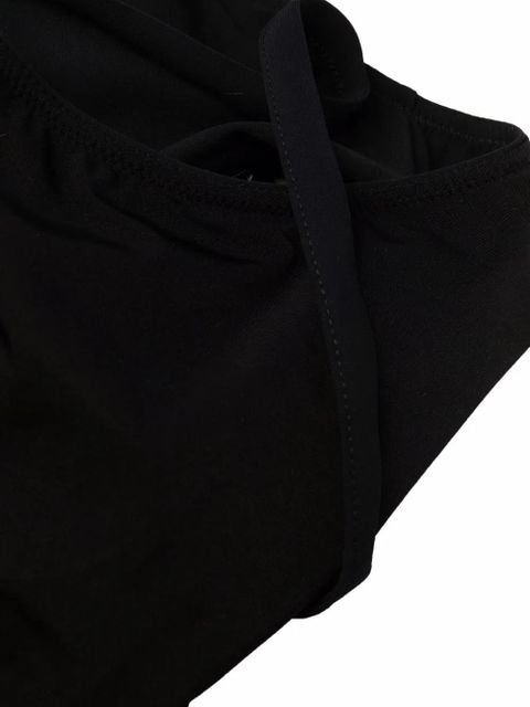 Dolce & Gabbana logo-plaque detail swimsuit - Black