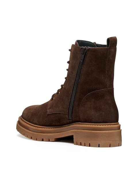 Geox botki zamszowe D IRIDEA damskie kolor brązowy na płaskim obcasie D16HRF 00022 C6006 - zdjęcie produktu nr 2