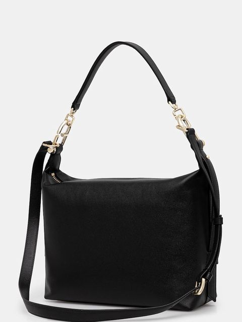 Furla torebka skórzana Tonie M Hobo kolor czarny WB01964 BX2045 O6000