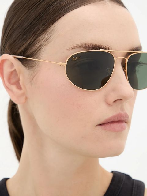 Ray-Ban okulary przeciwsłoneczne kolor złoty 0RB3945