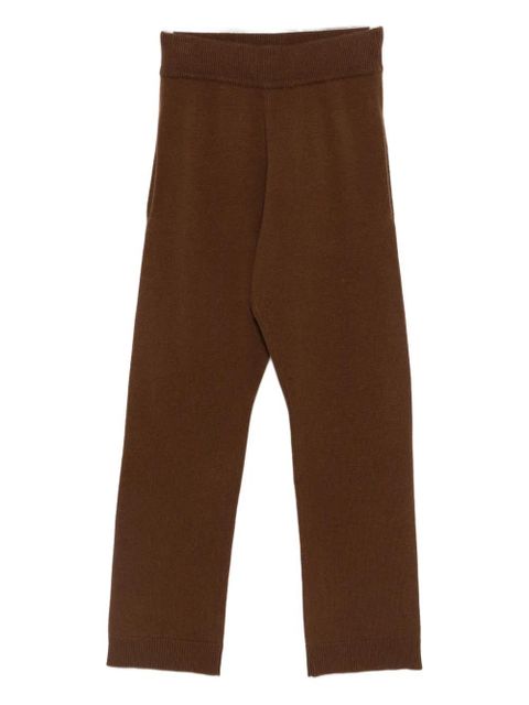 ENTIRE STUDIOS ribbed-trim trousers - Brown