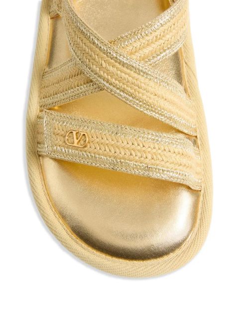 Valentino Garavani Lake Powell embroidered sandals - Yellow